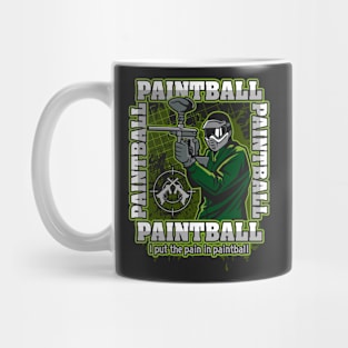 Paintball Player Green Team Mug